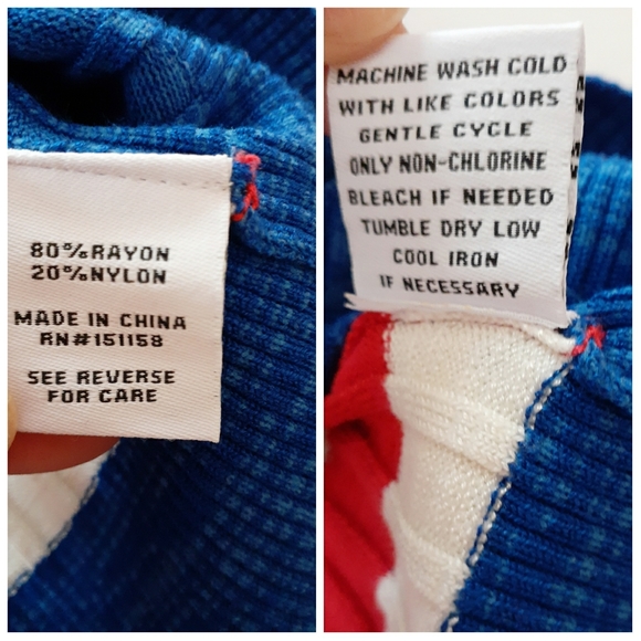 💎NWT 525 America Sun & Wave Red Striped Sweater - Picture 3 of 9